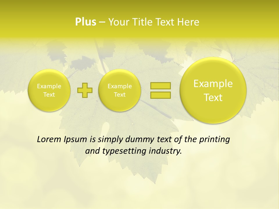 Blurred Texture Sunlight PowerPoint Template