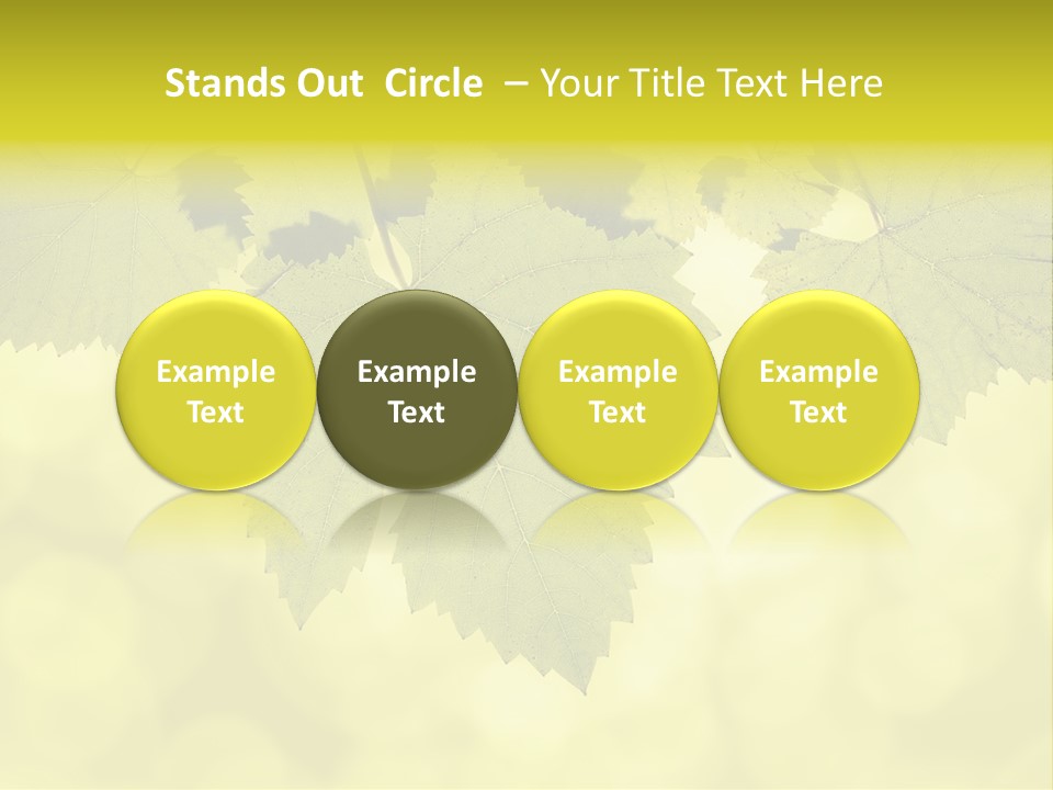 Blurred Texture Sunlight PowerPoint Template