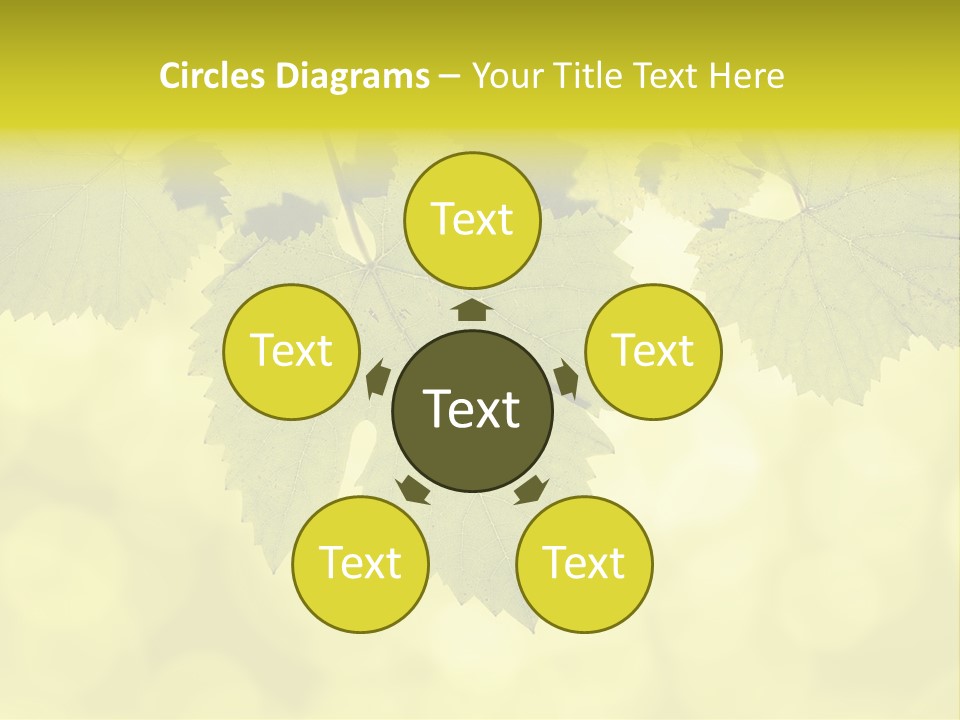 Blurred Texture Sunlight PowerPoint Template