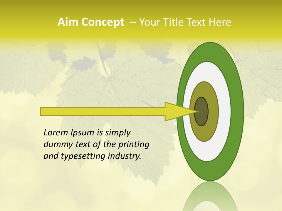 Blurred Texture Sunlight PowerPoint Template