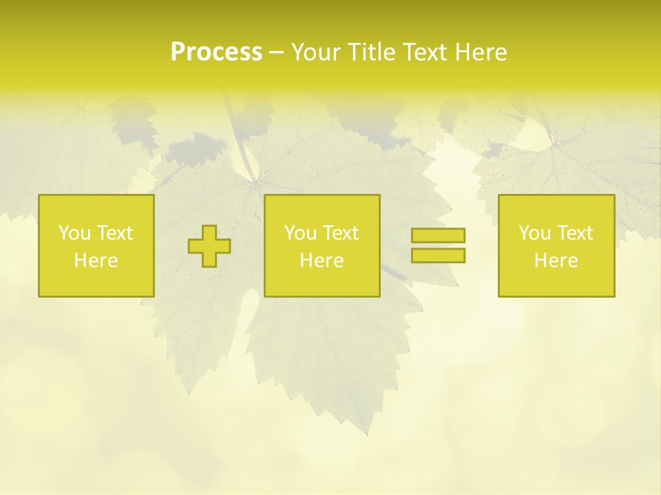 Blurred Texture Sunlight PowerPoint Template