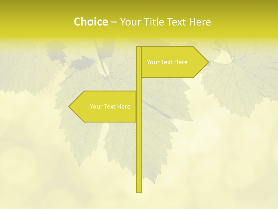 Blurred Texture Sunlight PowerPoint Template