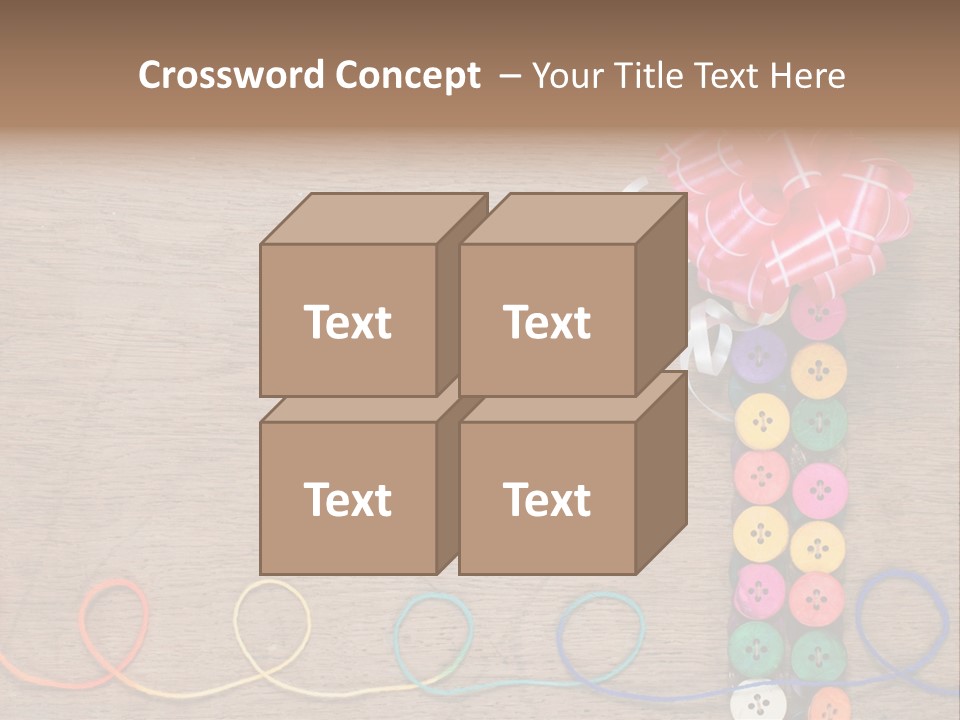 Style Needlework Arrangement PowerPoint Template