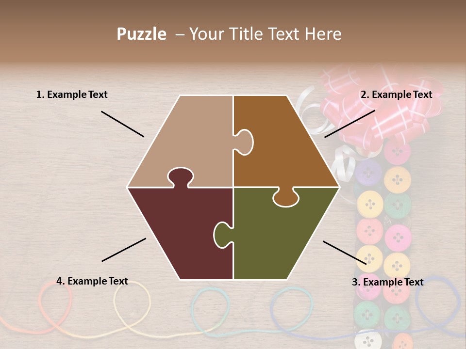 Style Needlework Arrangement PowerPoint Template