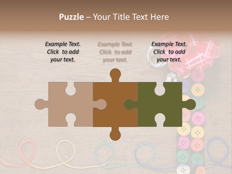 Style Needlework Arrangement PowerPoint Template