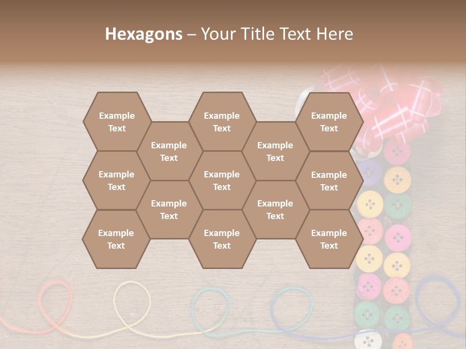 Style Needlework Arrangement PowerPoint Template