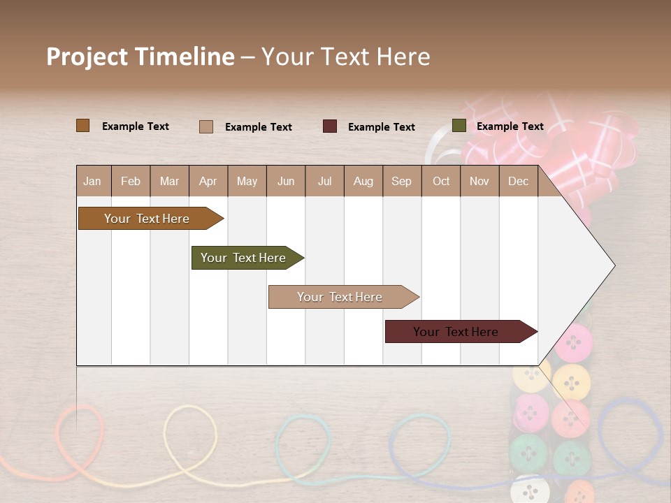 Style Needlework Arrangement PowerPoint Template