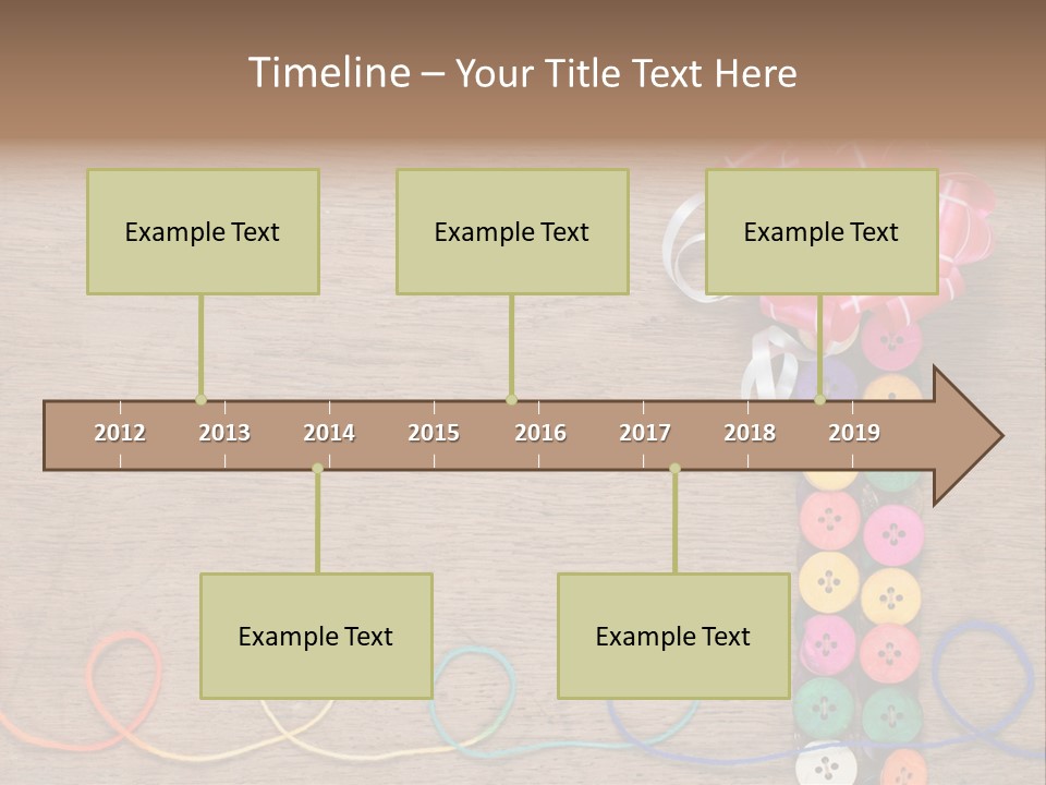 Style Needlework Arrangement PowerPoint Template