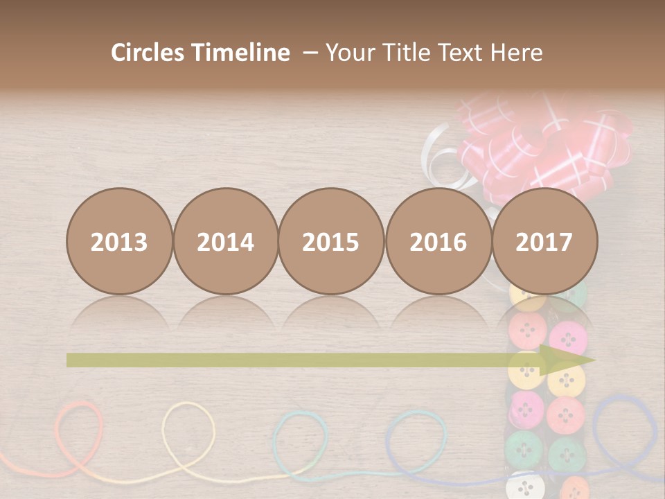 Style Needlework Arrangement PowerPoint Template