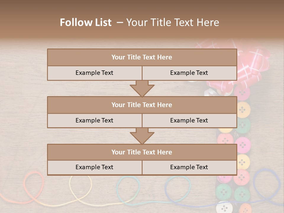 Style Needlework Arrangement PowerPoint Template