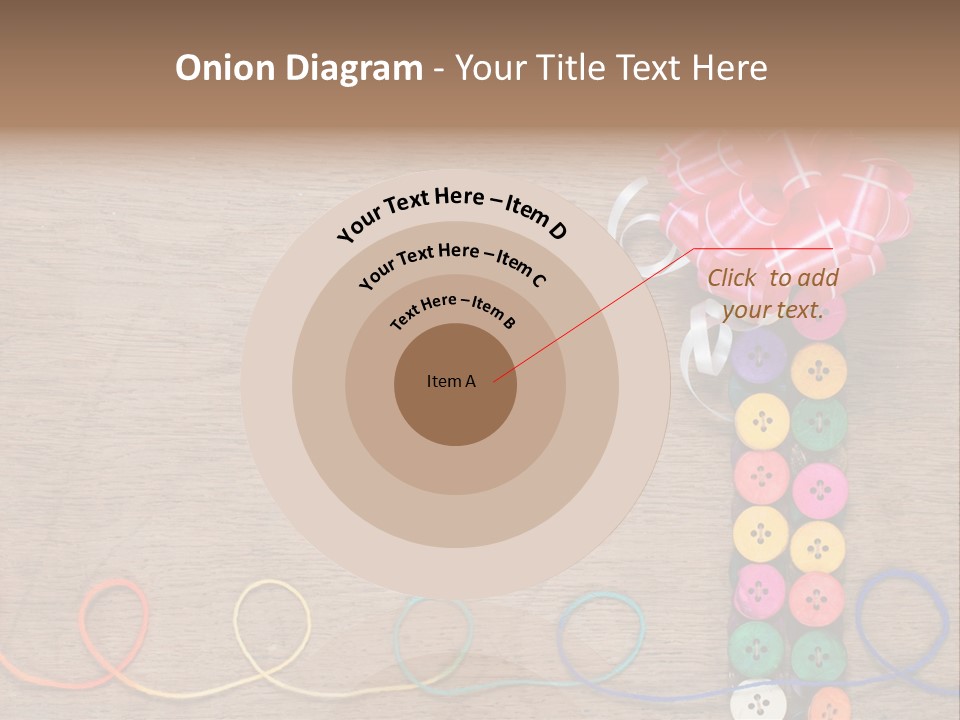 Style Needlework Arrangement PowerPoint Template