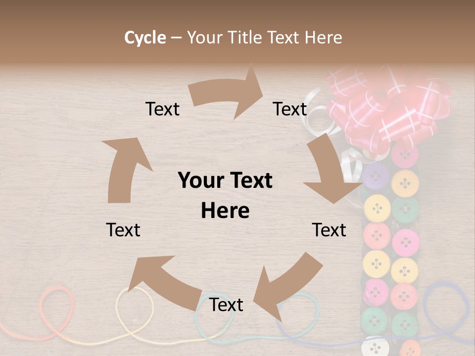 Style Needlework Arrangement PowerPoint Template
