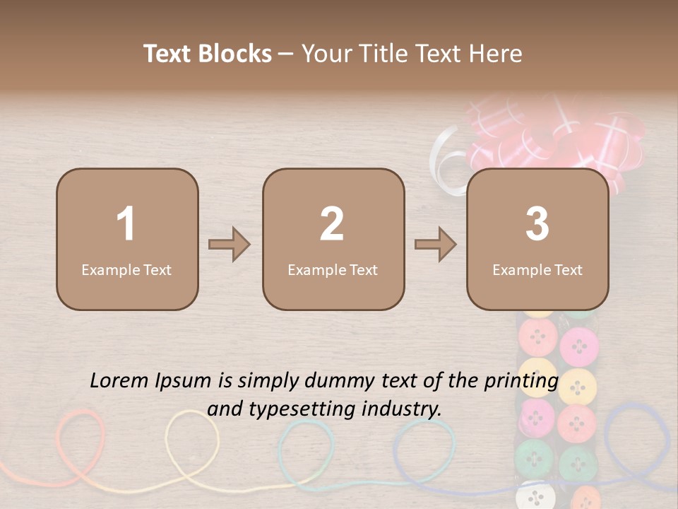 Style Needlework Arrangement PowerPoint Template