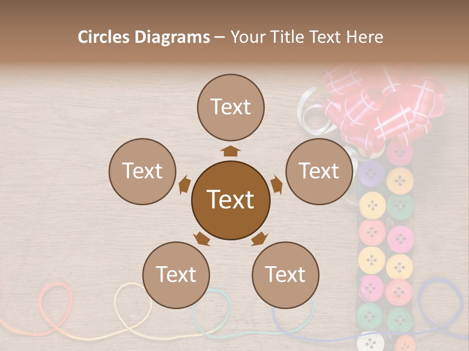 Style Needlework Arrangement PowerPoint Template