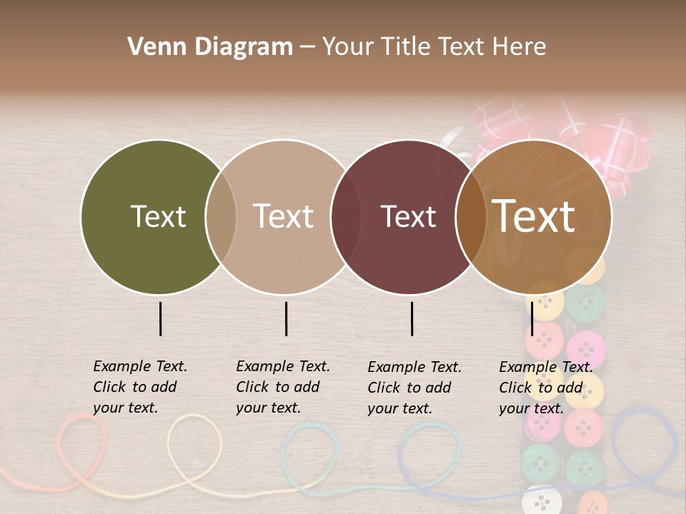Style Needlework Arrangement PowerPoint Template