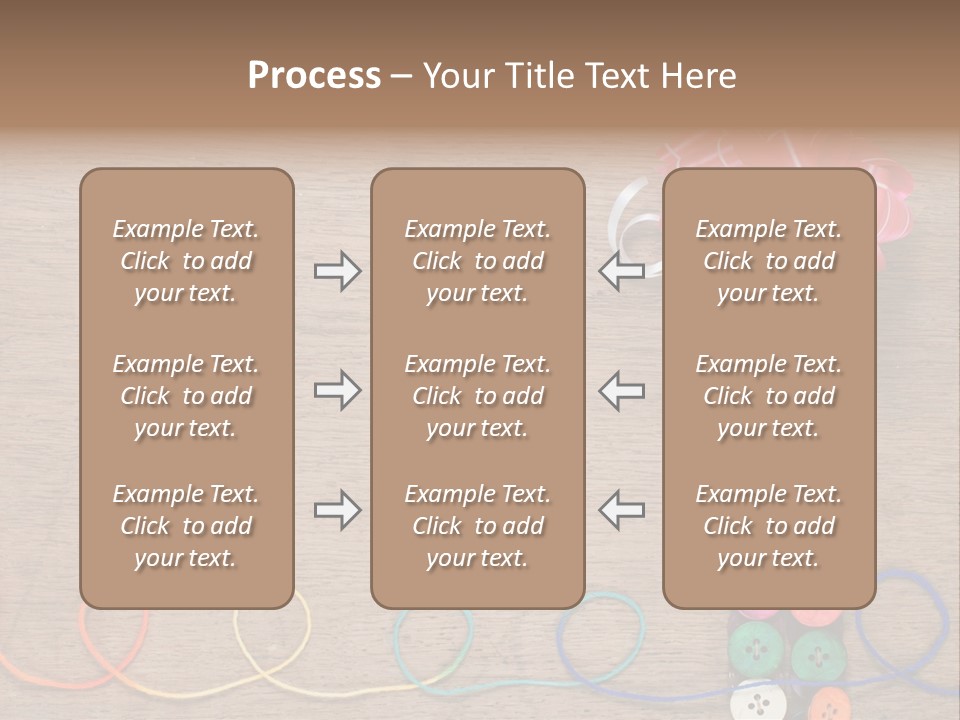 Style Needlework Arrangement PowerPoint Template