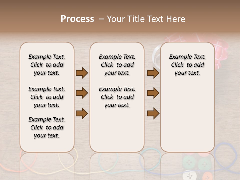 Style Needlework Arrangement PowerPoint Template