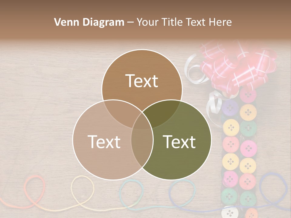 Style Needlework Arrangement PowerPoint Template