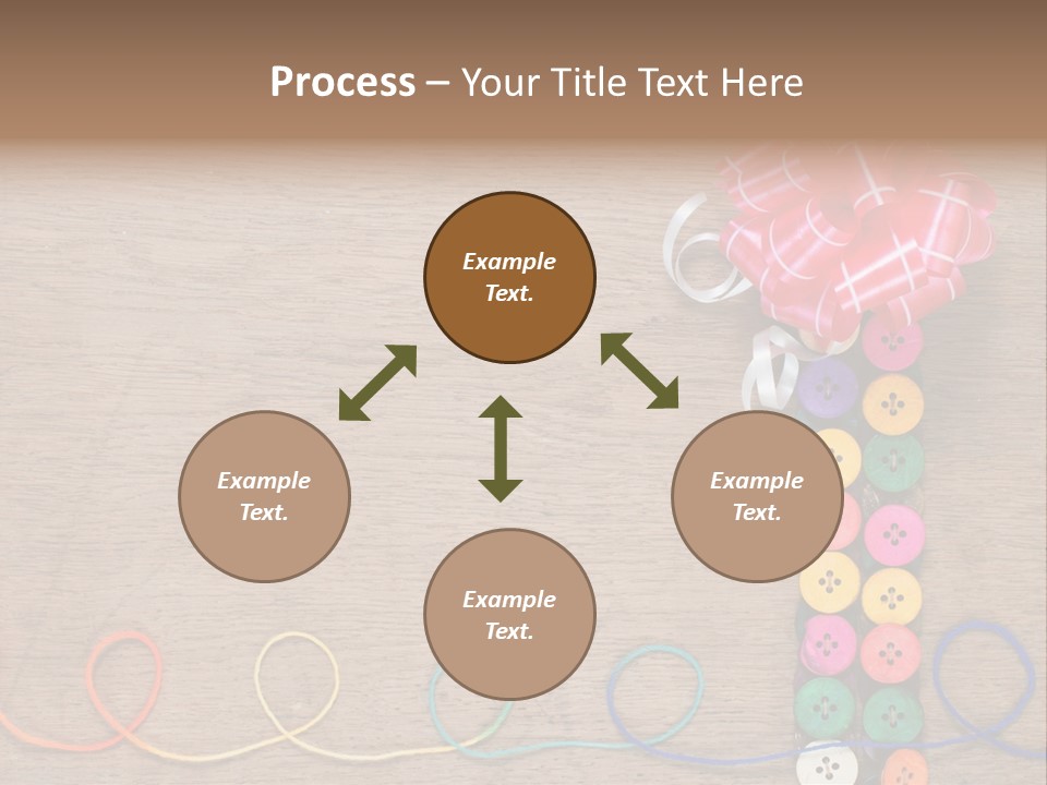 Style Needlework Arrangement PowerPoint Template