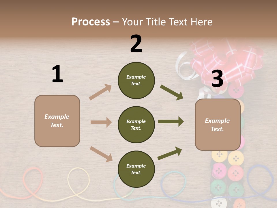 Style Needlework Arrangement PowerPoint Template