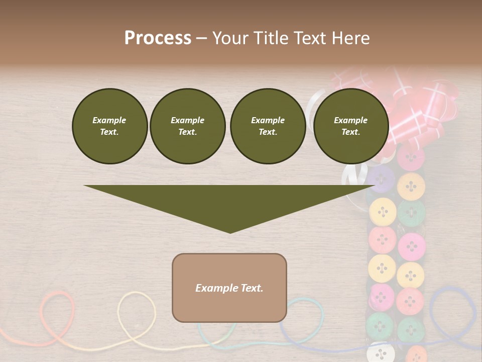 Style Needlework Arrangement PowerPoint Template