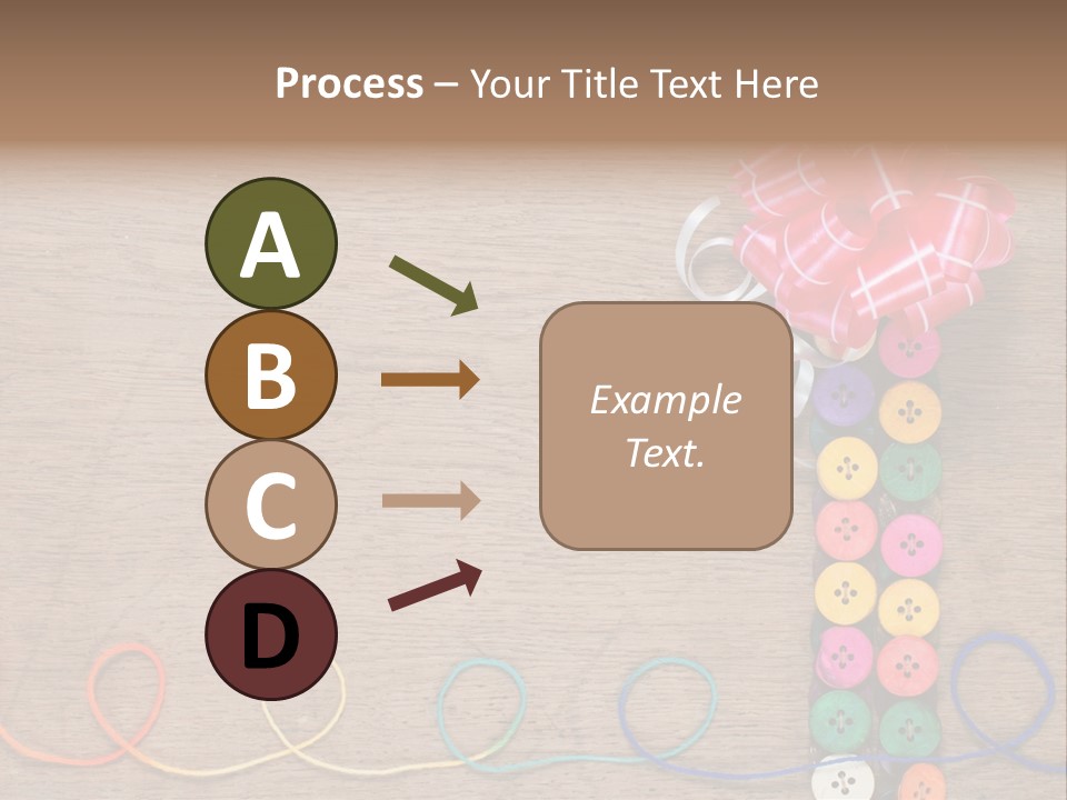 Style Needlework Arrangement PowerPoint Template