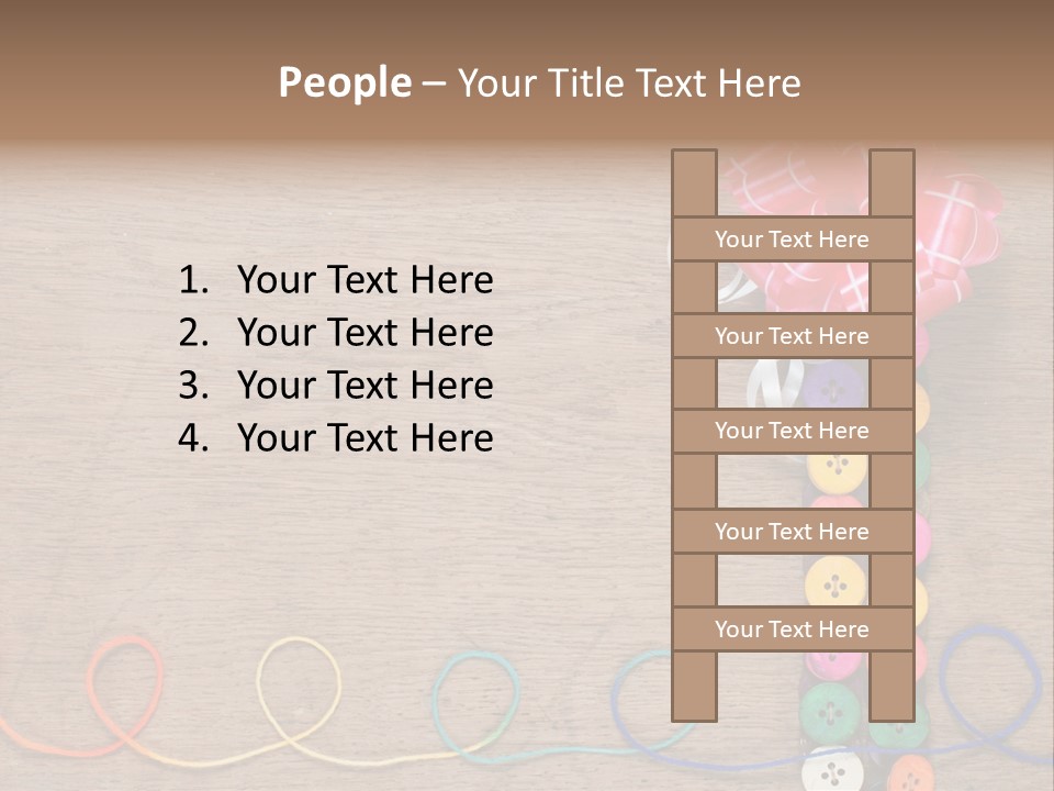 Style Needlework Arrangement PowerPoint Template