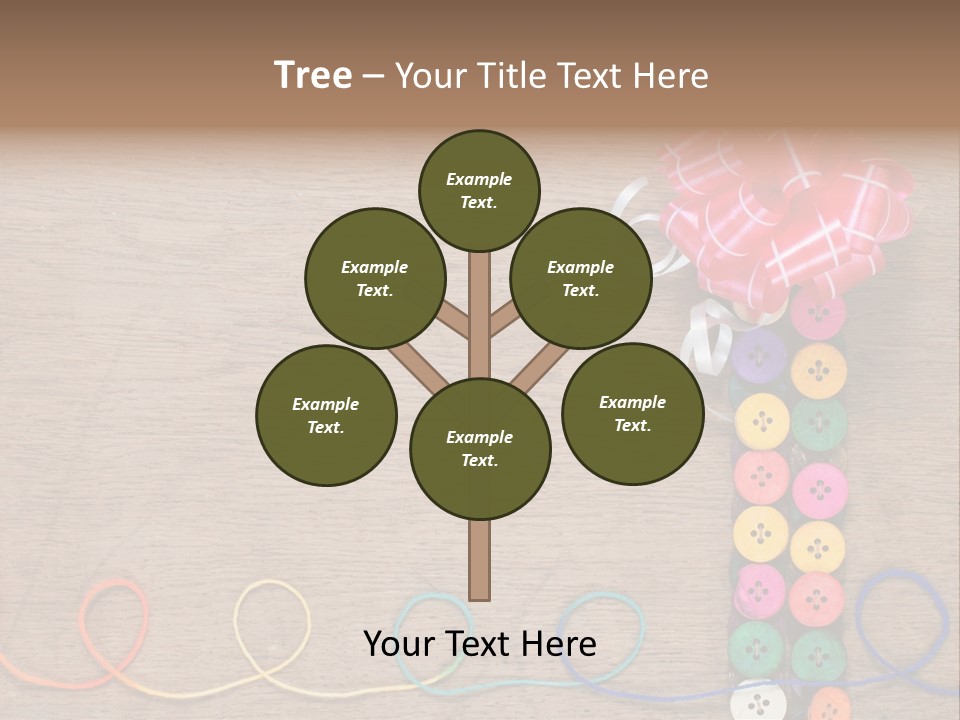 Style Needlework Arrangement PowerPoint Template