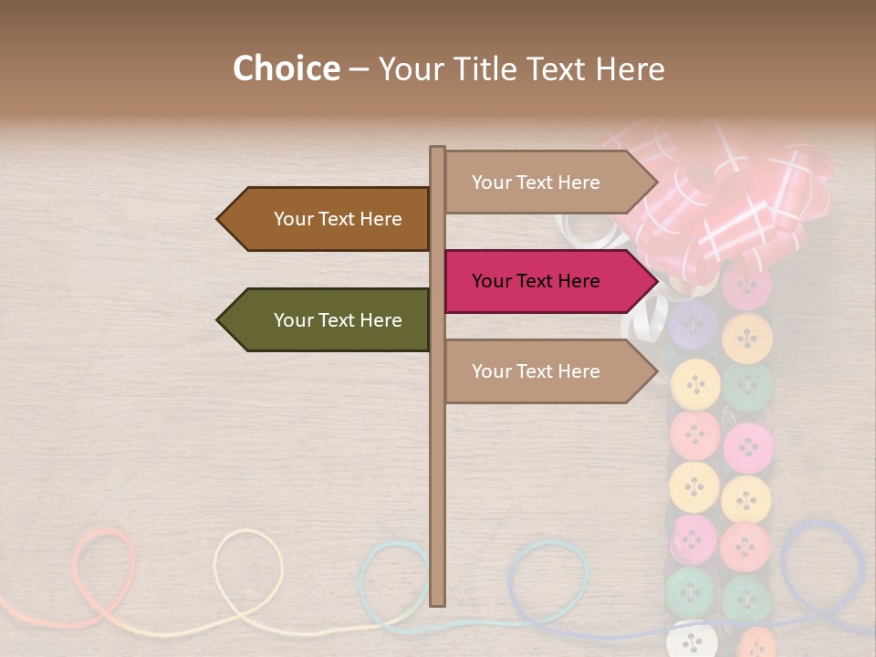 Style Needlework Arrangement PowerPoint Template
