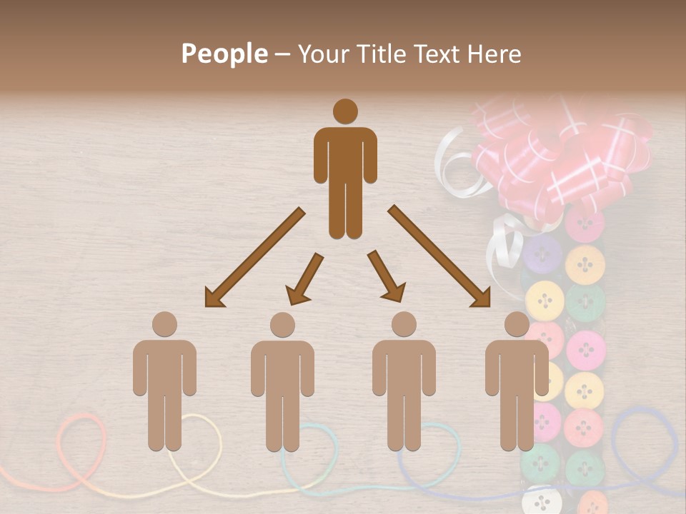 Style Needlework Arrangement PowerPoint Template