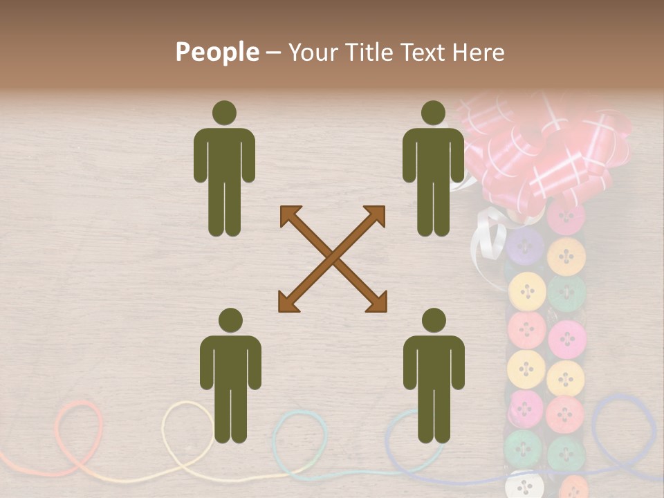 Style Needlework Arrangement PowerPoint Template