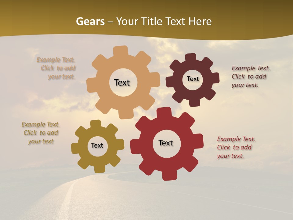 Long Landscape Travel PowerPoint Template