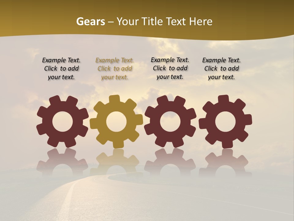 Long Landscape Travel PowerPoint Template