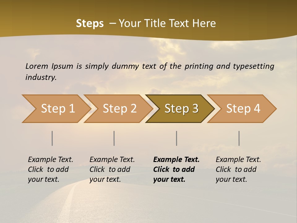 Long Landscape Travel PowerPoint Template