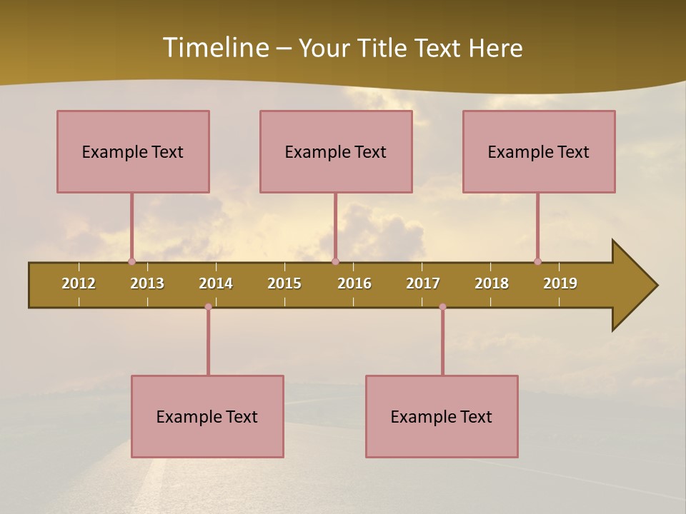 Long Landscape Travel PowerPoint Template