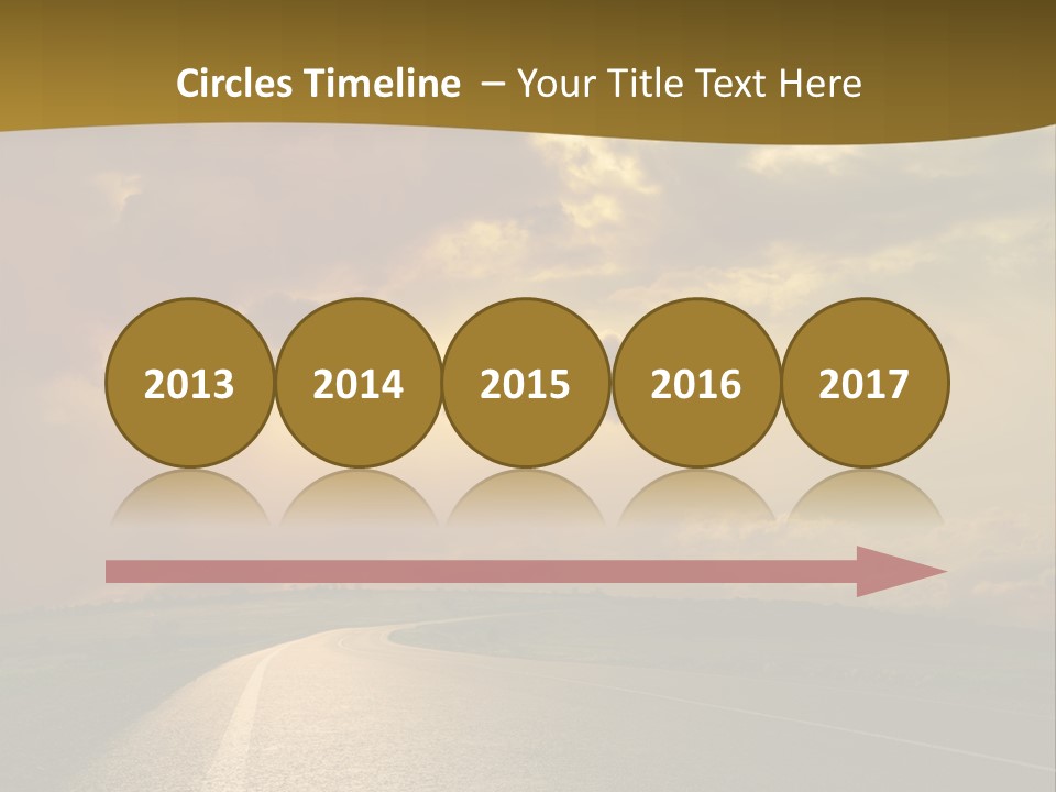 Long Landscape Travel PowerPoint Template