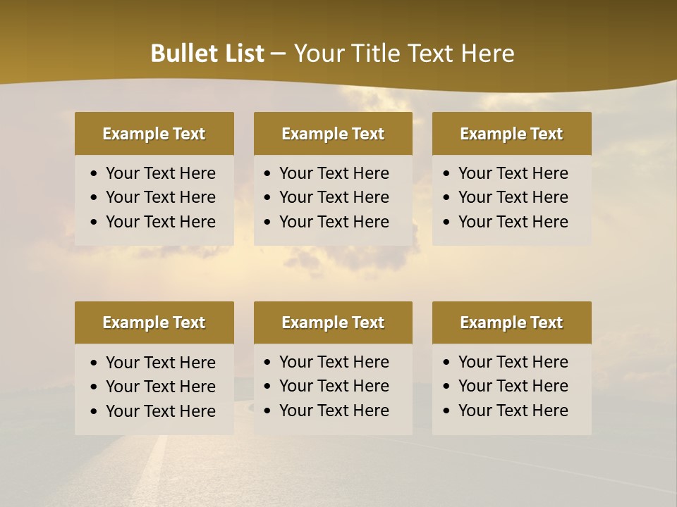 Long Landscape Travel PowerPoint Template
