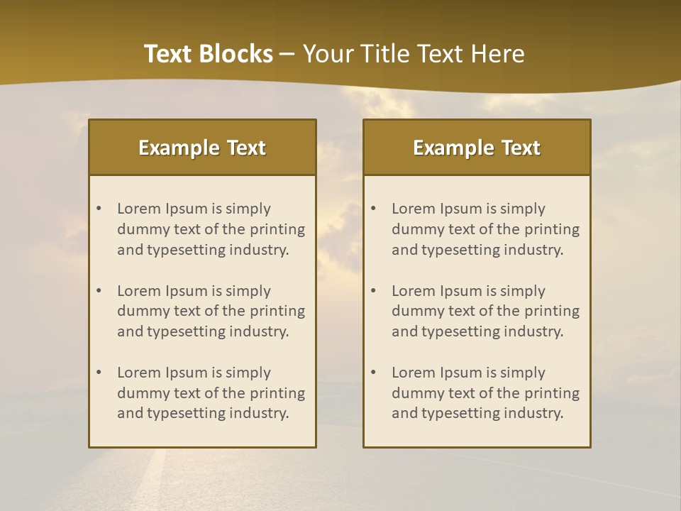 Long Landscape Travel PowerPoint Template