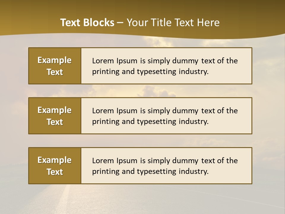 Long Landscape Travel PowerPoint Template