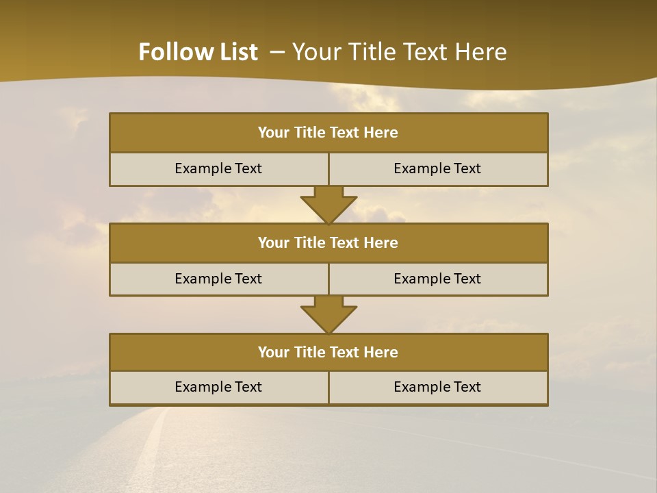 Long Landscape Travel PowerPoint Template