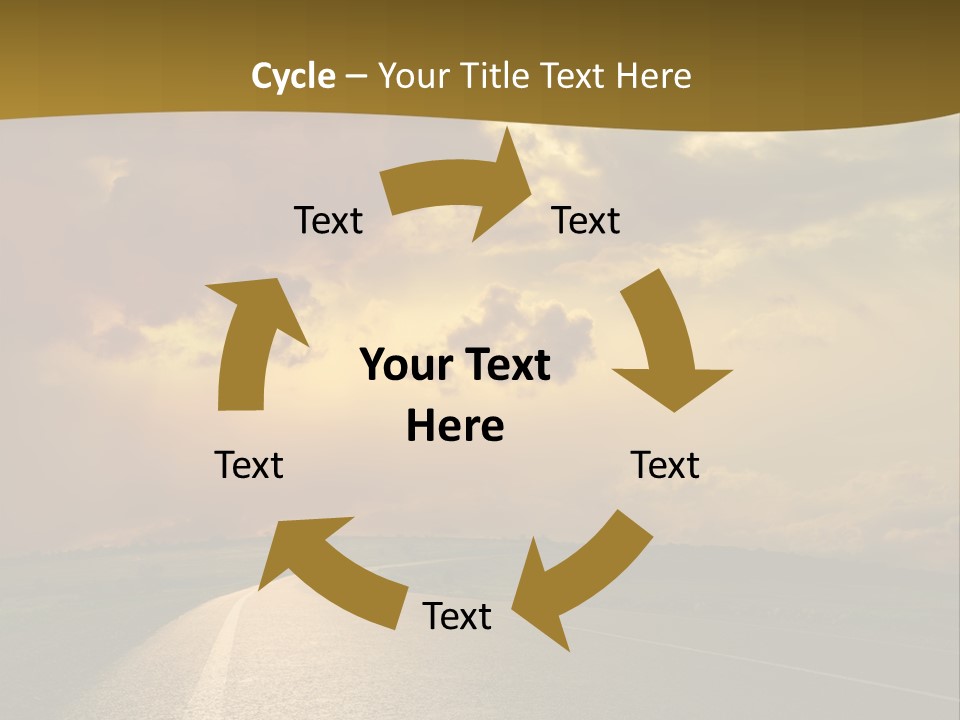 Long Landscape Travel PowerPoint Template