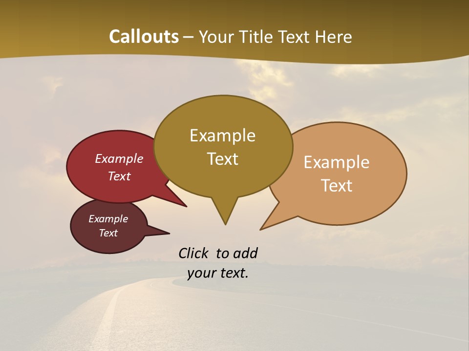 Long Landscape Travel PowerPoint Template