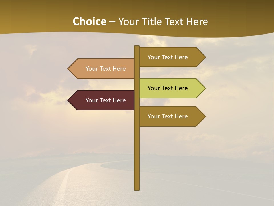 Long Landscape Travel PowerPoint Template