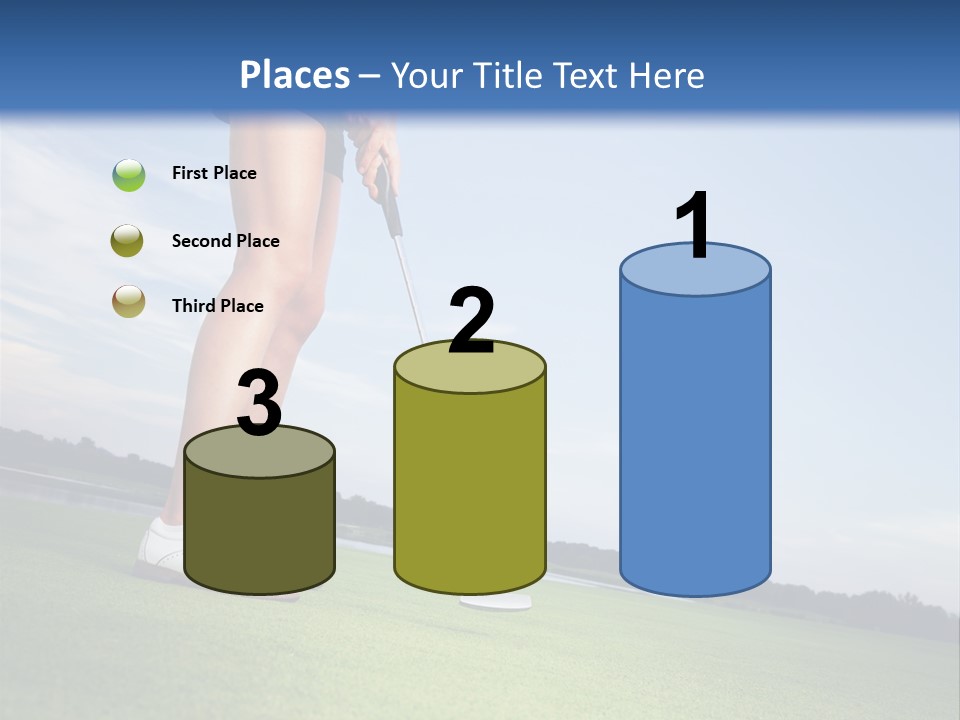 Grass Putting Course PowerPoint Template
