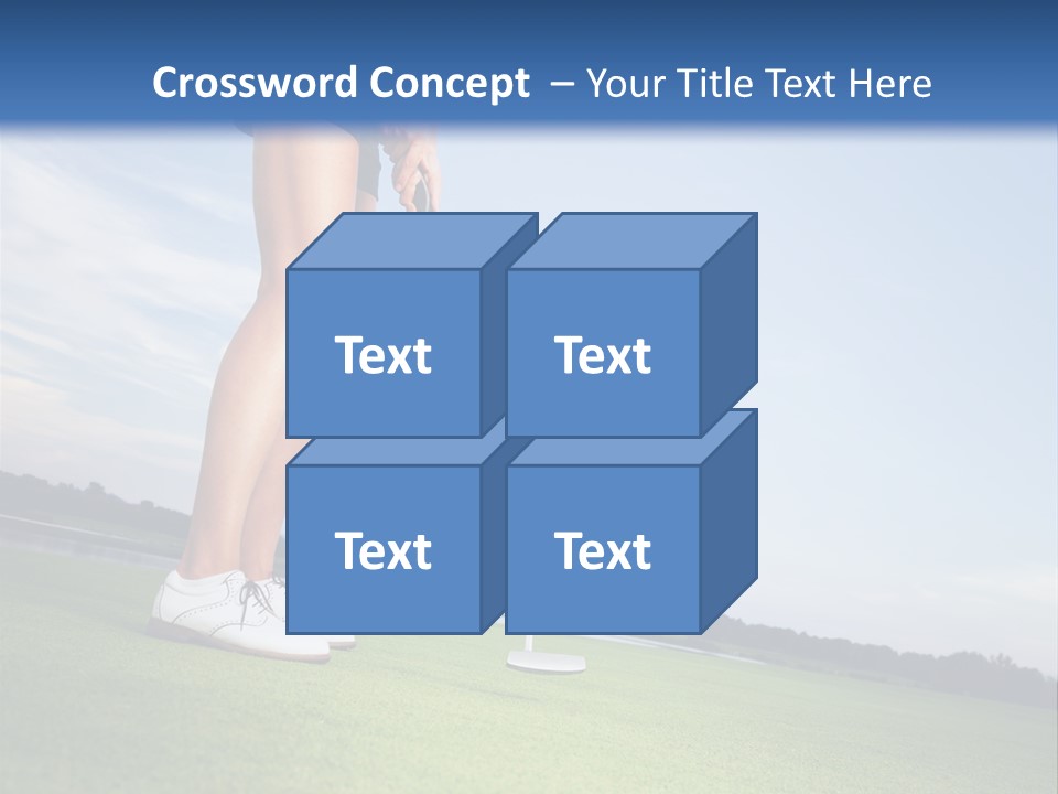 Grass Putting Course PowerPoint Template