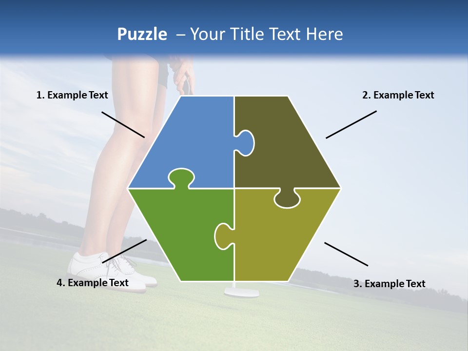 Grass Putting Course PowerPoint Template
