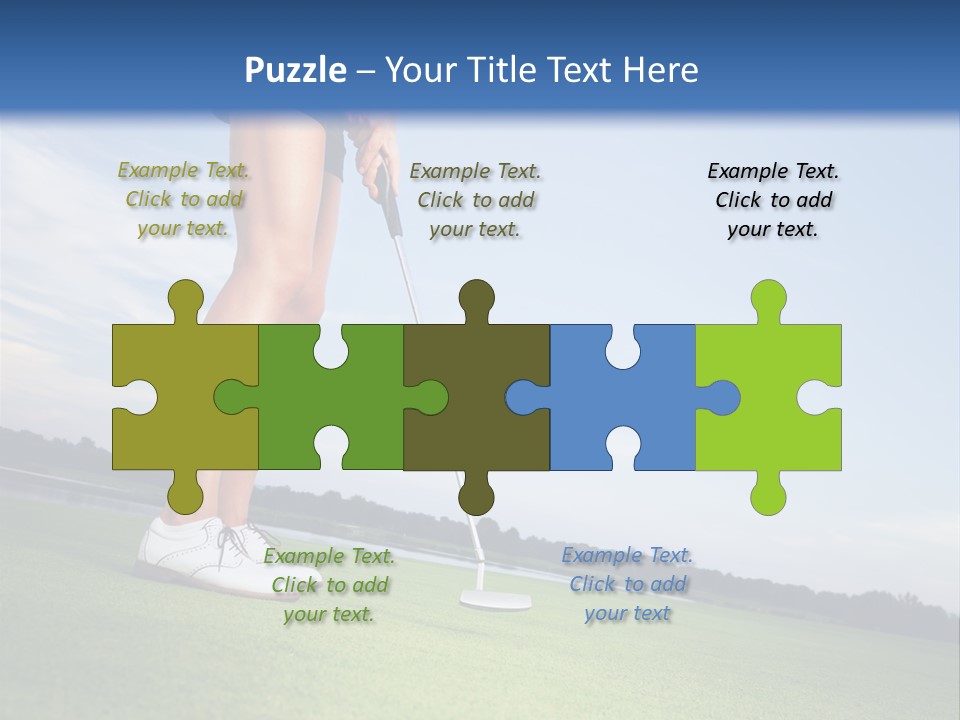 Grass Putting Course PowerPoint Template