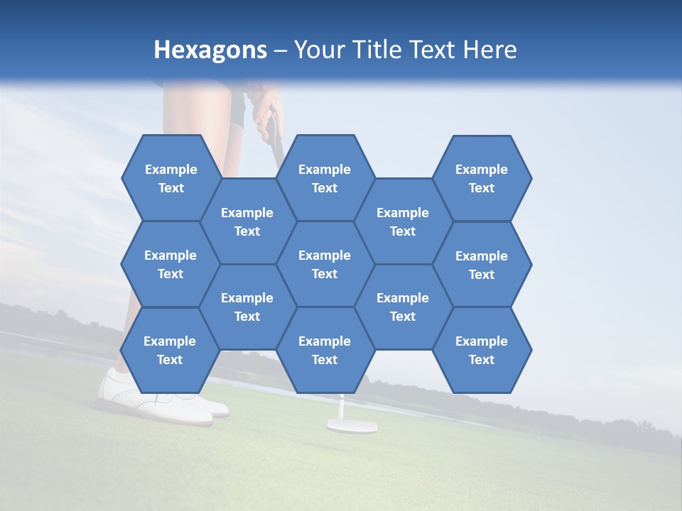 Grass Putting Course PowerPoint Template