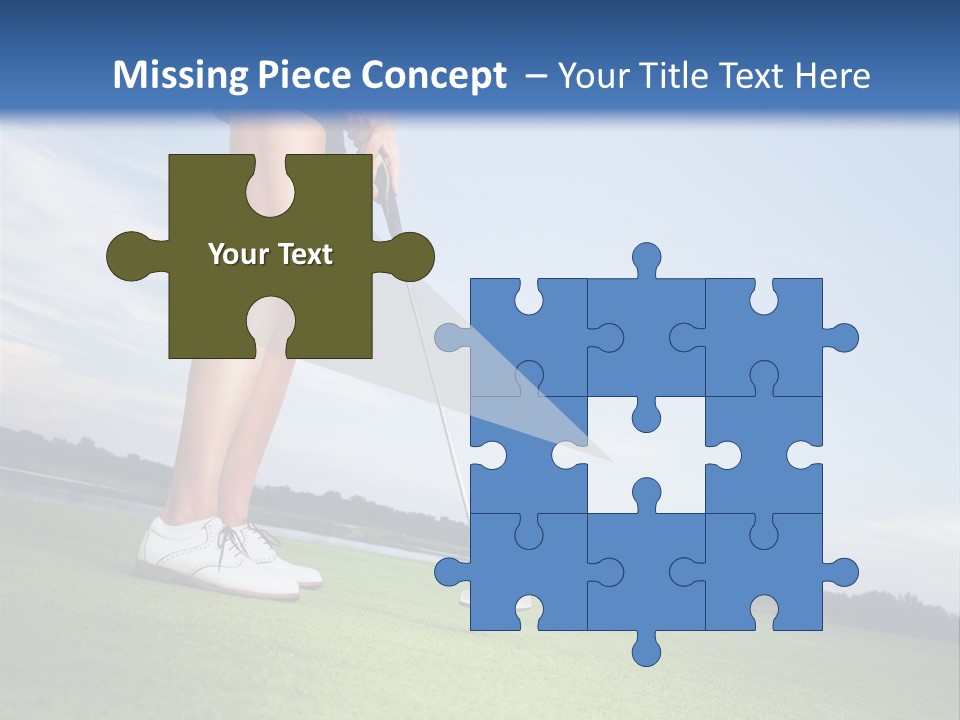 Grass Putting Course PowerPoint Template