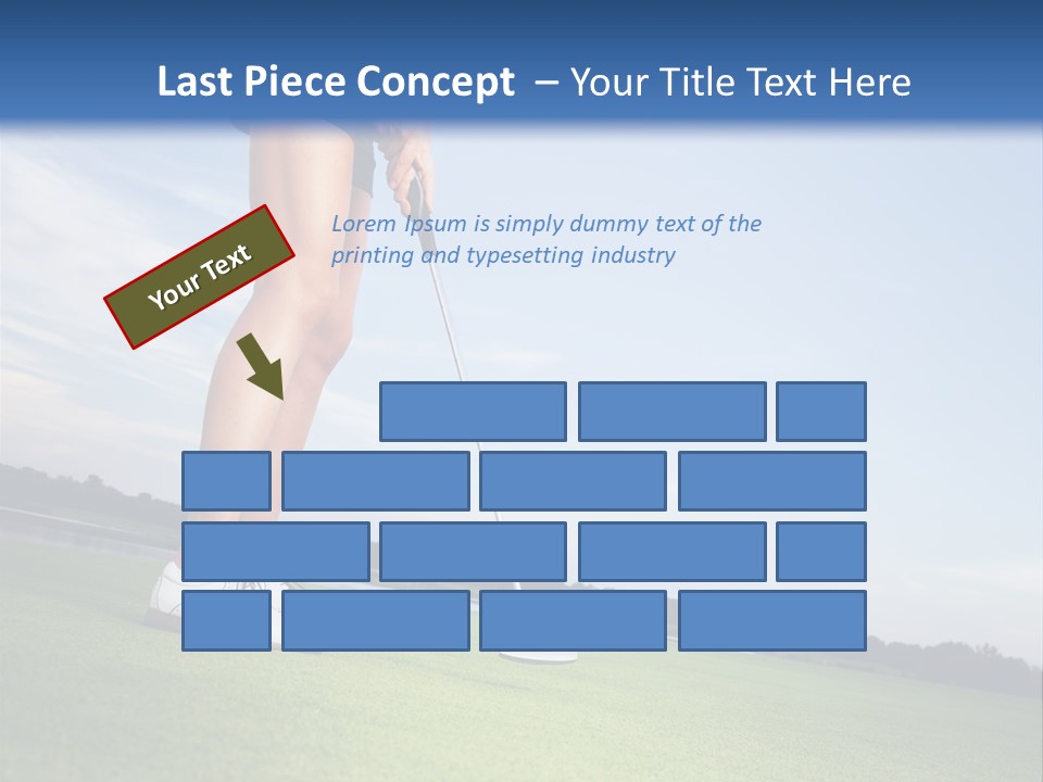 Grass Putting Course PowerPoint Template